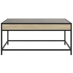 Table basse avec LED infini chêne sonoma 90x50x41 cm 621624621624