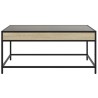 Table basse avec LED infini chêne sonoma 90x50x41 cm 621624621624