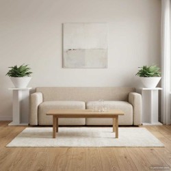 Support de Plante 2 pcs Blanc 25 x 25,5 x 40,5 cm 621628621628