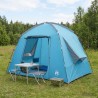 Tente Cabane avec toit Bleu 210 x 210 x 138 cm Polyester 621630621630