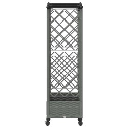 Lit Élevé avec Treillis et Toit Gris clair 163 x 40 x 129 cm PP 621632621632