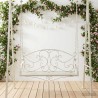 Banc Balançoire Acier 110 x 52,5 x 47 cm Blanc antique 621635621635