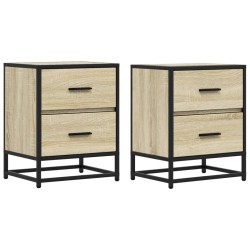 Tables de chevet 2 pcs chêne sonoma 40x31x50 cm bois ingénierie 621636621636