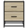 Tables de chevet 2 pcs chêne sonoma 40x31x50 cm bois ingénierie 621636621636