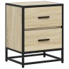 Tables de chevet 2 pcs chêne sonoma 40x31x50 cm bois ingénierie 621636621636