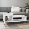 Table basse Blanc brillant 100x50x45 cm Bois d'ingénierie 621637621637
