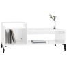 Table basse Blanc brillant 100x50x45 cm Bois d'ingénierie 621637621637