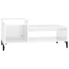 Table basse Blanc brillant 100x50x45 cm Bois d'ingénierie 621637621637