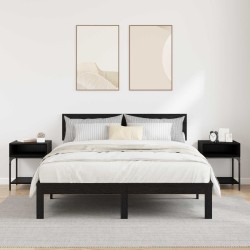 Table de chevet 2 pcs Chêne noir 40 x 40 x 50 cm 621639621639