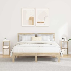 Table de chevet 2 pcs Chêne Sonoma 25,5 x 22 x 49,5 cm 621640621640