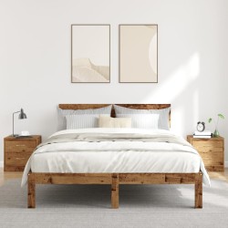 Tables de chevet 2 pcs vieux bois 40x30x40 cm bois d'ingénierie 621642621642