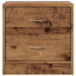 Tables de chevet 2 pcs vieux bois 40x30x40 cm bois d'ingénierie 621642621642
