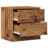 Tables de chevet 2 pcs vieux bois 40x30x40 cm bois d'ingénierie 621642621642