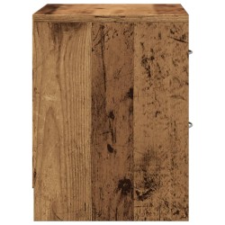 Tables de chevet 2 pcs vieux bois 40x30x40 cm bois d'ingénierie 621642621642