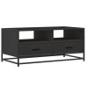 Table basse noir 100x50x45 cm bois d'ingénierie et métal 621656621656