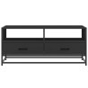 Table basse noir 100x50x45 cm bois d'ingénierie et métal 621656621656