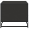Table basse noir 100x50x45 cm bois d'ingénierie et métal 621656621656