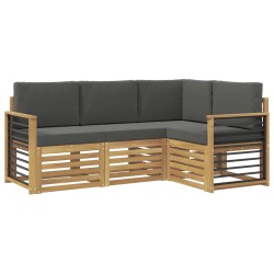 Ensembles de canapés 4 pcs Blanc et anthracite 621659621659
