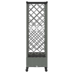 Lit Élevé avec Treillis et Toit Gris clair 164 x 40 x 127 cm PP 621661621661