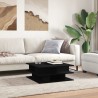 Table basse noir 70x70x29 cm bois d'ingénierie 621662621662