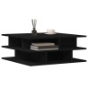 Table basse noir 70x70x29 cm bois d'ingénierie 621662621662