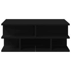 Table basse noir 70x70x29 cm bois d'ingénierie 621662621662