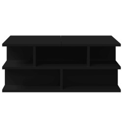 Table basse noir 70x70x29 cm bois d'ingénierie 621662621662