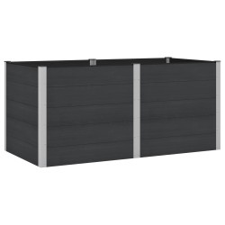 Jardinière surélevée Noir 200 x 100 x 91 cm 621671621671