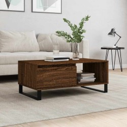 Table basse Chêne marron 90x50x36,5 cm Bois d'ingénierie 621674621674