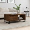 Table basse Chêne marron 90x50x36,5 cm Bois d'ingénierie 621674621674