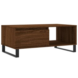 Table basse Chêne marron 90x50x36,5 cm Bois d'ingénierie 621674621674