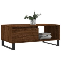 Table basse Chêne marron 90x50x36,5 cm Bois d'ingénierie 621674621674