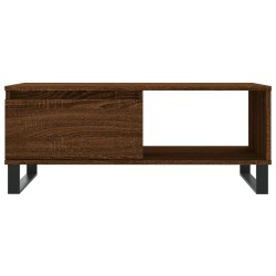 Table basse Chêne marron 90x50x36,5 cm Bois d'ingénierie 621674621674