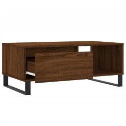 Table basse Chêne marron 90x50x36,5 cm Bois d'ingénierie 621674621674