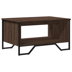 Table basse chêne marron 75x51x40 cm bois d'ingénierie 621675621675