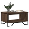 Table basse chêne marron 75x51x40 cm bois d'ingénierie 621675621675