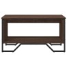 Table basse chêne marron 75x51x40 cm bois d'ingénierie 621675621675