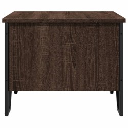 Table basse chêne marron 75x51x40 cm bois d'ingénierie 621675621675