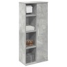 Meuble de salle de bain avec porte-rouleau gris béton 621676621676