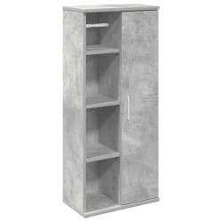 Meuble de salle de bain avec porte-rouleau gris béton 621676621676