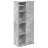 Meuble de salle de bain avec porte-rouleau gris béton 621676621676
