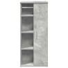 Meuble de salle de bain avec porte-rouleau gris béton 621676621676