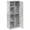 Meuble de salle de bain avec porte-rouleau gris béton 621676621676