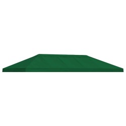 Housse de canopée de gazebo 6 x 3 m Vert Polyester 190 621677621677