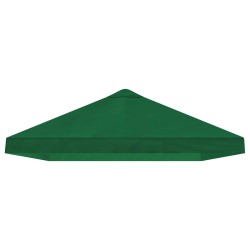 Housse de canopée de gazebo 6 x 3 m Vert Polyester 190 621677621677