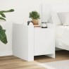 Table de chevet blanc 45x50x50 cm bois d’ingénierie 621679621679