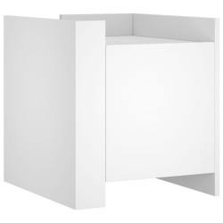 Table de chevet blanc 45x50x50 cm bois d’ingénierie 621679621679