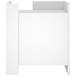 Table de chevet blanc 45x50x50 cm bois d’ingénierie 621679621679