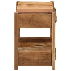 Table d'appoint Marron 43 x 32 x 46 cm Bois Recyclé Solide 621680621680