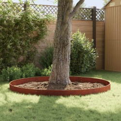 Bordure de Pelouse 10 pcs 103 x 15 cm Acier Rouillé 621681621681